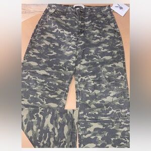PLAYBOY Camouflage rhinestone bedazzled Pants